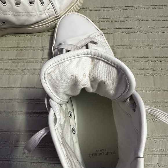 Saint Laurent Malibu Mid-Top Sneakers-leather - Picture 3 of 6